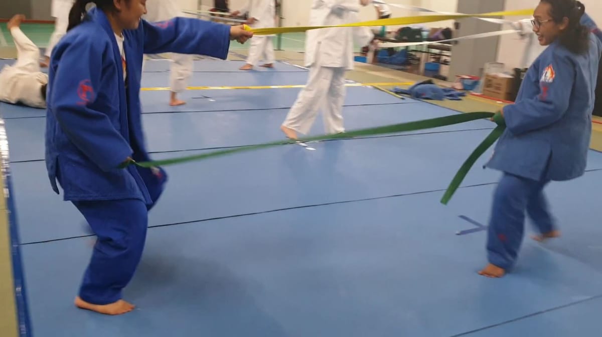 Technical development doing solo drills - KL Judo