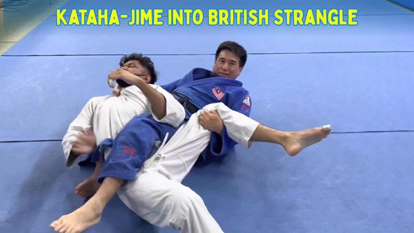 Kataha-Jime into British Strangle