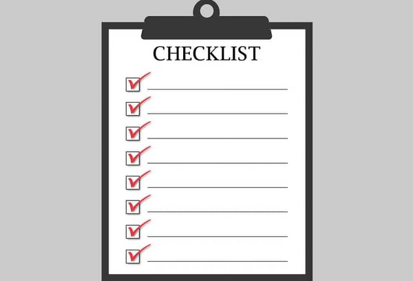 Competition Training Checklist